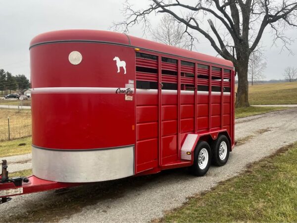 2008 corn pro 16’ livestock bumper trailer - Image 8