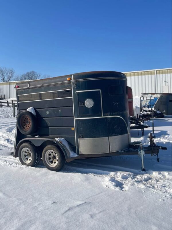 2 horse, stock trailer