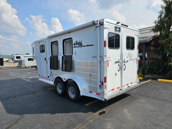 2007 KIEFER 2 HORSE SLANT LOAD WEEKEND PACKAGE HORSE TRAILER - Image 3